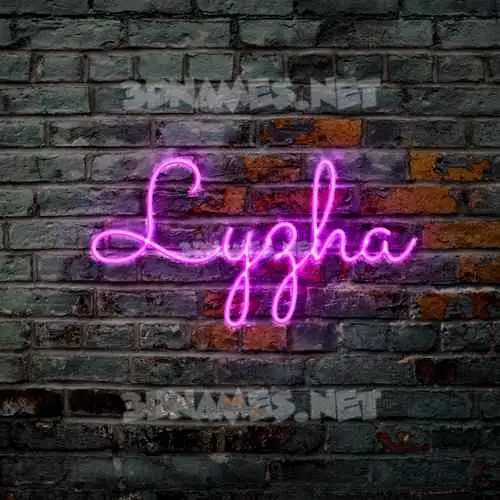 lyzha in Pink Neon style - 3D name wallpaper lyzha in Pink Neon style - 3D name wallpaper