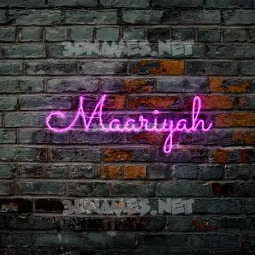 maariyah in Pink Neon style - 3D name wallpaper maariyah in Pink Neon style - 3D name wallpaper