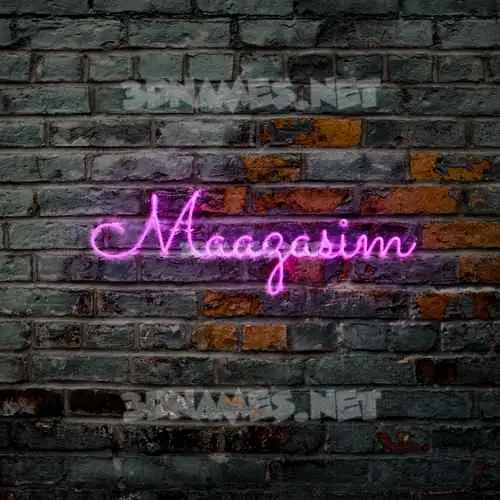 maazasim in Pink Neon style - 3D name wallpaper maazasim in Pink Neon style - 3D name wallpaper