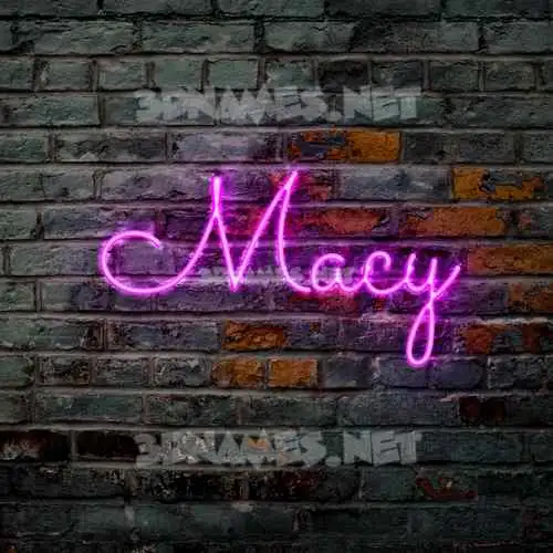 macy in Pink Neon style - 3D name wallpaper macy in Pink Neon style - 3D name wallpaper