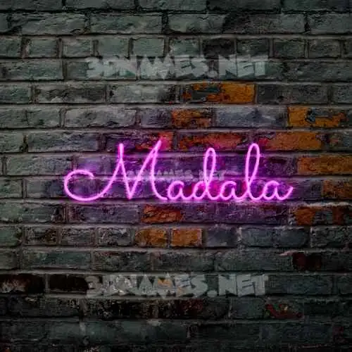 madala in Pink Neon style - 3D name wallpaper madala in Pink Neon style - 3D name wallpaper