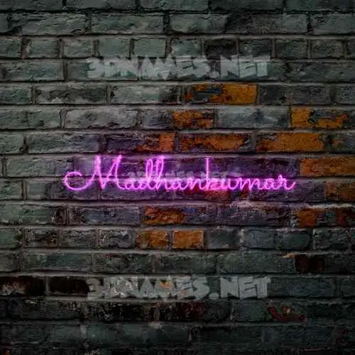 madhankumar in Pink Neon style - 3D name wallpaper madhankumar in Pink Neon style - 3D name wallpaper