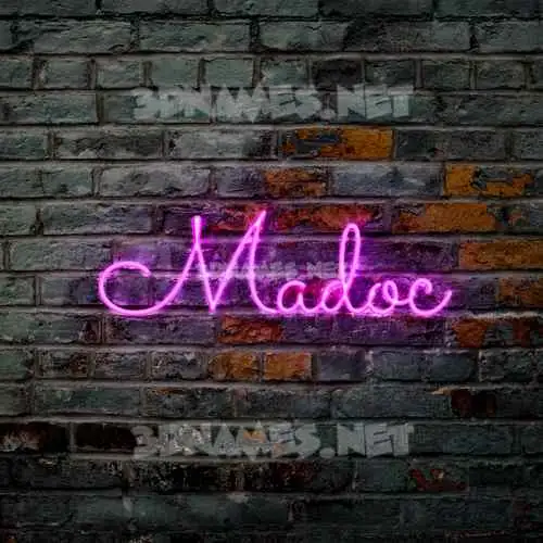 madoc in Pink Neon style - 3D name wallpaper madoc in Pink Neon style - 3D name wallpaper