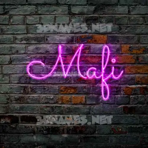 mafi in Pink Neon style - 3D name wallpaper mafi in Pink Neon style - 3D name wallpaper