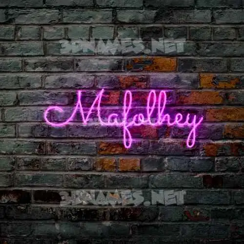 mafolhey in Pink Neon style - 3D name wallpaper mafolhey in Pink Neon style - 3D name wallpaper