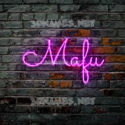mafu in Pink Neon style - 3D name wallpaper mafu in Pink Neon style - 3D name wallpaper