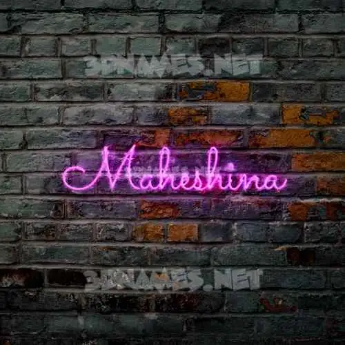maheshina in Pink Neon style - 3D name wallpaper maheshina in Pink Neon style - 3D name wallpaper