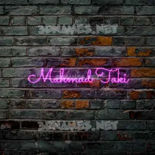 mahmad taki in Pink Neon style - 3D name wallpaper mahmad taki in Pink Neon style - 3D name wallpaper