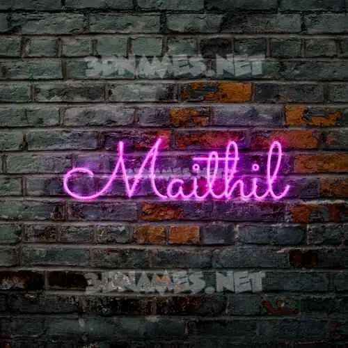 maithil in Pink Neon style - 3D name wallpaper maithil in Pink Neon style - 3D name wallpaper