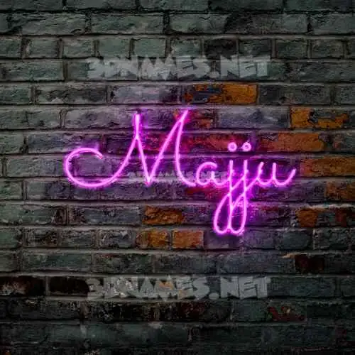 majju in Pink Neon style - 3D name wallpaper majju in Pink Neon style - 3D name wallpaper