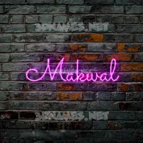 makwal in Pink Neon style - 3D name wallpaper makwal in Pink Neon style - 3D name wallpaper