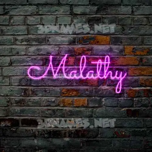 malathy in Pink Neon style - 3D name wallpaper malathy in Pink Neon style - 3D name wallpaper