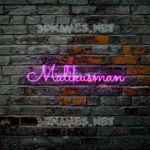 malikusman in Pink Neon style - 3D name wallpaper malikusman in Pink Neon style - 3D name wallpaper