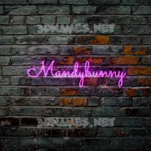 mandybunny in Pink Neon style - 3D name wallpaper mandybunny in Pink Neon style - 3D name wallpaper