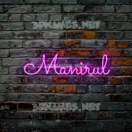 manirul in Pink Neon style - 3D name wallpaper manirul in Pink Neon style - 3D name wallpaper
