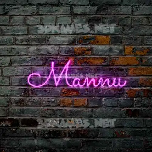 mannu in Pink Neon style - 3D name wallpaper mannu in Pink Neon style - 3D name wallpaper