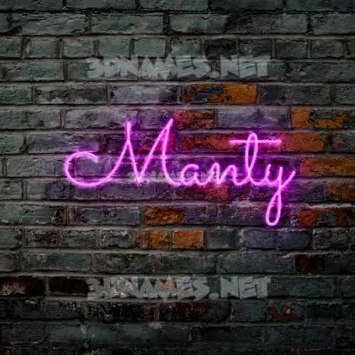 manty in Pink Neon style - 3D name wallpaper manty in Pink Neon style - 3D name wallpaper