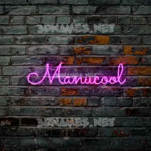 manucool in Pink Neon style - 3D name wallpaper manucool in Pink Neon style - 3D name wallpaper