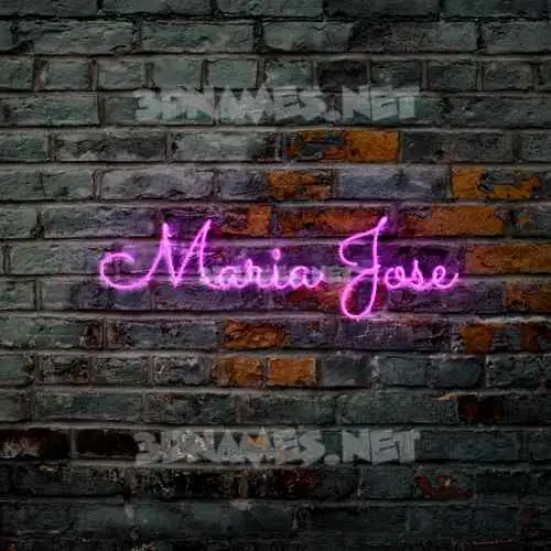 maria jose in Pink Neon style - 3D name wallpaper maria jose in Pink Neon style - 3D name wallpaper