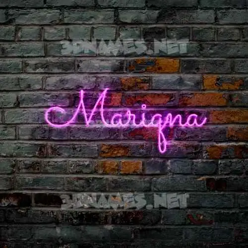 mariqna in Pink Neon style - 3D name wallpaper mariqna in Pink Neon style - 3D name wallpaper