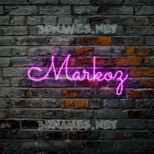 markoz in Pink Neon style - 3D name wallpaper markoz in Pink Neon style - 3D name wallpaper