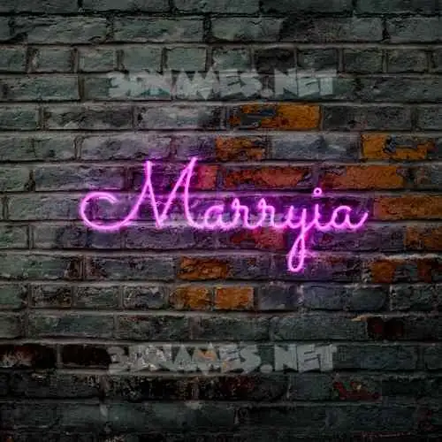 marryia in Pink Neon style - 3D name wallpaper marryia in Pink Neon style - 3D name wallpaper