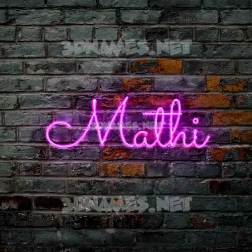 mathi in Pink Neon style - 3D name wallpaper mathi in Pink Neon style - 3D name wallpaper