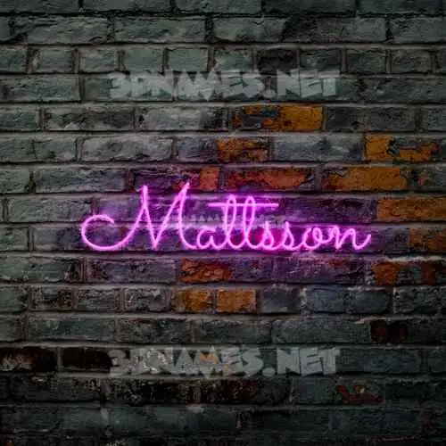 mattsson in Pink Neon style - 3D name wallpaper mattsson in Pink Neon style - 3D name wallpaper