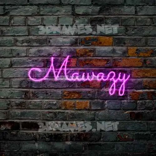 mawazy in Pink Neon style - 3D name wallpaper mawazy in Pink Neon style - 3D name wallpaper