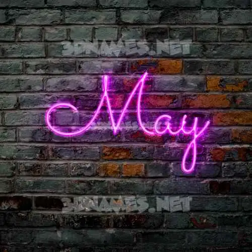 may in Pink Neon style - 3D name wallpaper may in Pink Neon style - 3D name wallpaper