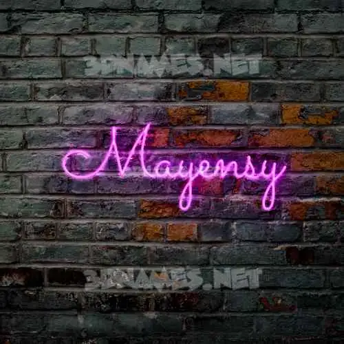 mayensy in Pink Neon style - 3D name wallpaper mayensy in Pink Neon style - 3D name wallpaper