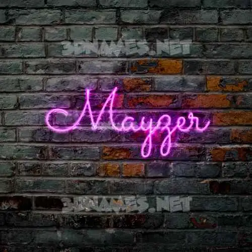 mayzer in Pink Neon style - 3D name wallpaper mayzer in Pink Neon style - 3D name wallpaper