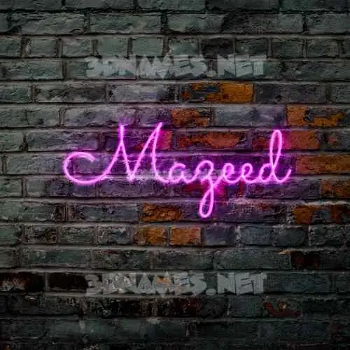 mazeed in Pink Neon style - 3D name wallpaper mazeed in Pink Neon style - 3D name wallpaper