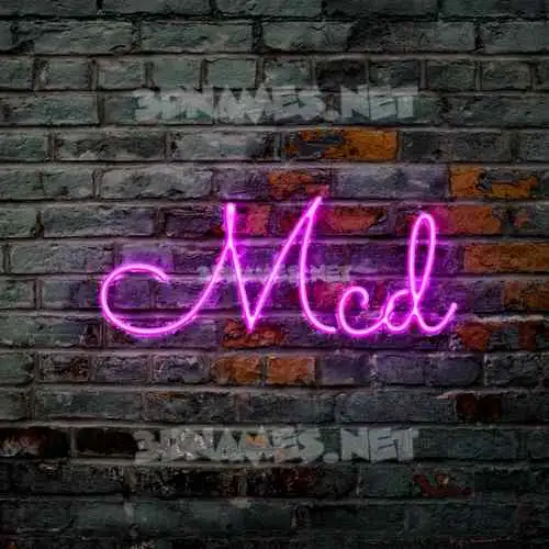 mcd in Pink Neon style - 3D name wallpaper mcd in Pink Neon style - 3D name wallpaper