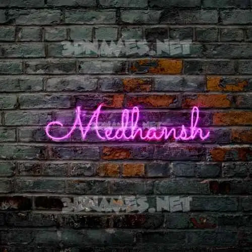 medhansh in Pink Neon style - 3D name wallpaper medhansh in Pink Neon style - 3D name wallpaper