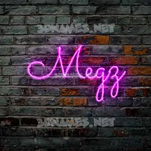 megz in Pink Neon style - 3D name wallpaper megz in Pink Neon style - 3D name wallpaper