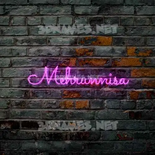 mehrunnisa in Pink Neon style - 3D name wallpaper mehrunnisa in Pink Neon style - 3D name wallpaper