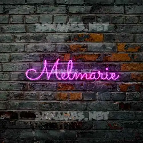 melmarie in Pink Neon style - 3D name wallpaper melmarie in Pink Neon style - 3D name wallpaper