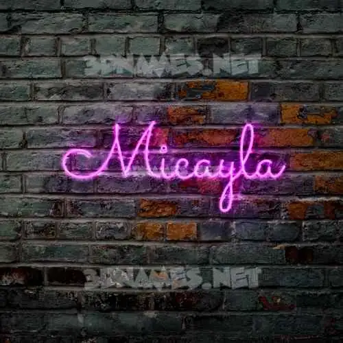 micayla in Pink Neon style - 3D name wallpaper micayla in Pink Neon style - 3D name wallpaper