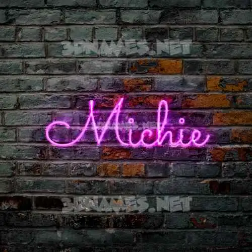 michie in Pink Neon style - 3D name wallpaper michie in Pink Neon style - 3D name wallpaper