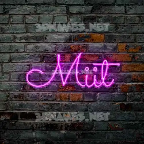 miit in Pink Neon style - 3D name wallpaper miit in Pink Neon style - 3D name wallpaper