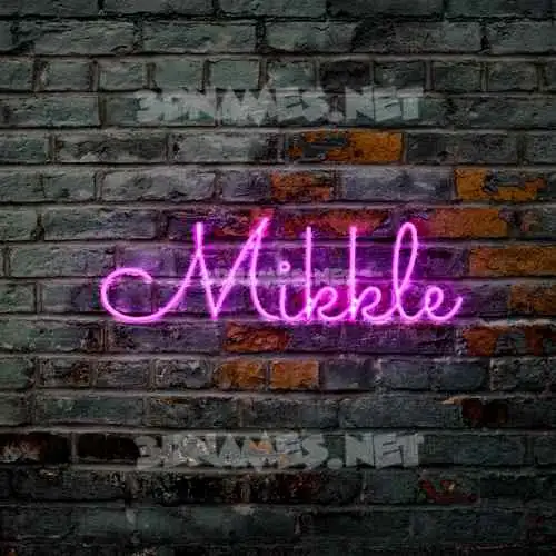 mikkle in Pink Neon style - 3D name wallpaper mikkle in Pink Neon style - 3D name wallpaper