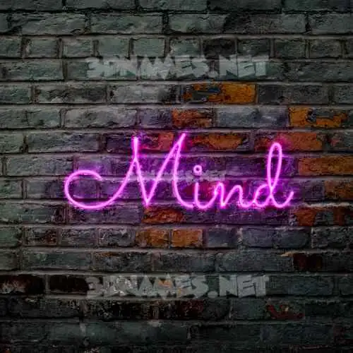 mind in Pink Neon style - 3D name wallpaper mind in Pink Neon style - 3D name wallpaper