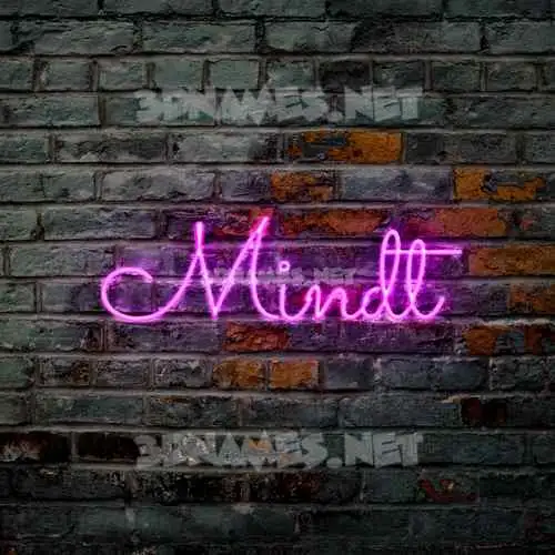 mindt in Pink Neon style - 3D name wallpaper mindt in Pink Neon style - 3D name wallpaper