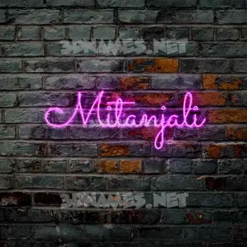 mitanjali in Pink Neon style - 3D name wallpaper mitanjali in Pink Neon style - 3D name wallpaper