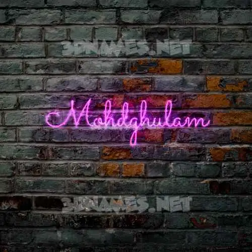 mohdghulam in Pink Neon style - 3D name wallpaper mohdghulam in Pink Neon style - 3D name wallpaper