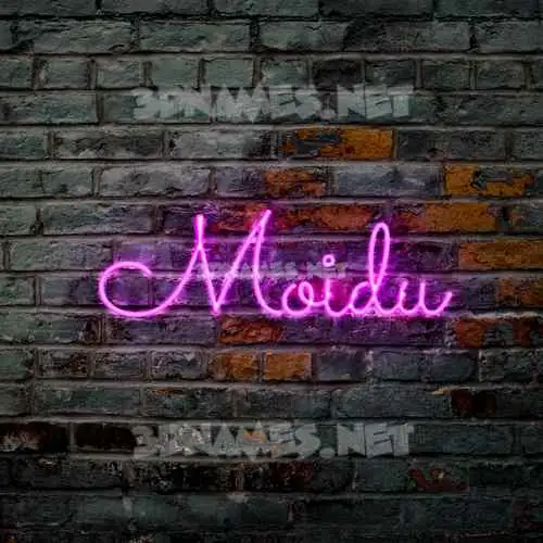 moidu in Pink Neon style - 3D name wallpaper moidu in Pink Neon style - 3D name wallpaper