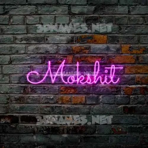 mokshit in Pink Neon style - 3D name wallpaper mokshit in Pink Neon style - 3D name wallpaper
