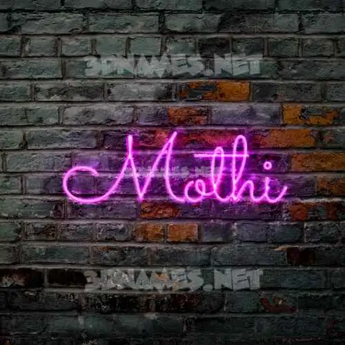 mothi in Pink Neon style - 3D name wallpaper mothi in Pink Neon style - 3D name wallpaper