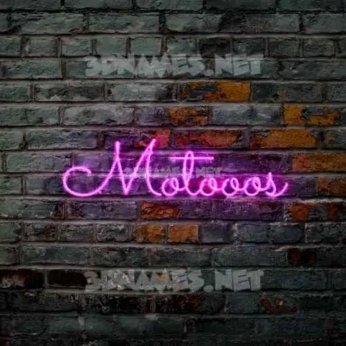 motooos in Pink Neon style - 3D name wallpaper motooos in Pink Neon style - 3D name wallpaper